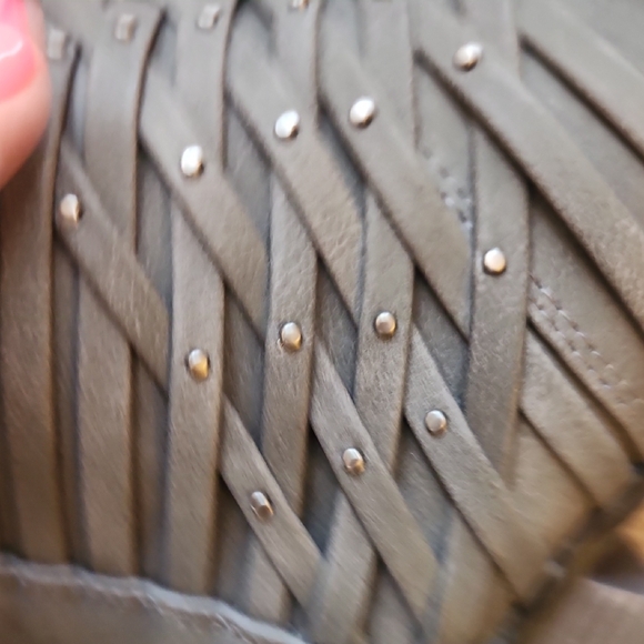 SO Charcoal Ankle Booties with Studded Straps - Picture 7 of 8